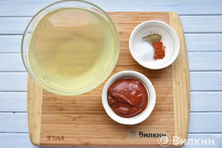 Приготовление заливки