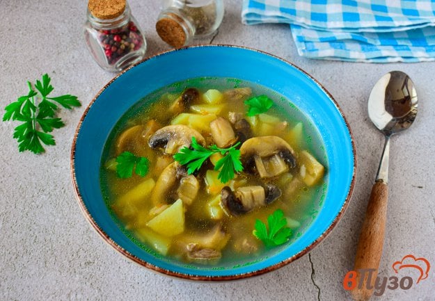 Суп из баранины с шампиньонами