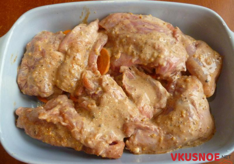 Фото приготовление рецепта: Мясо кролика запеченное в духовке шаг №5