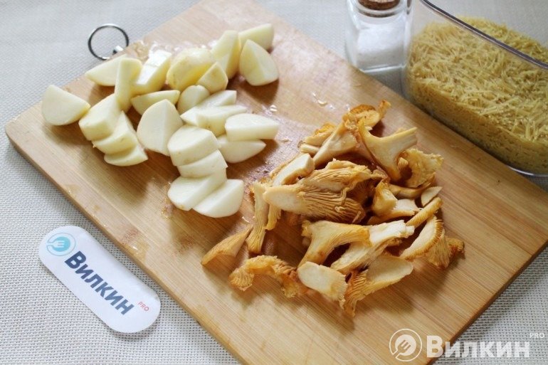 Нарезка грибов