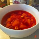 Борщ из филе индейки со свеклой для деток 1
