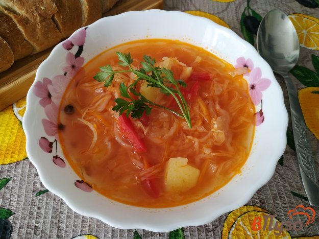 Борщ с квашеной капустой 3