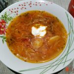 Борщ с нутом на курином бульоне 1