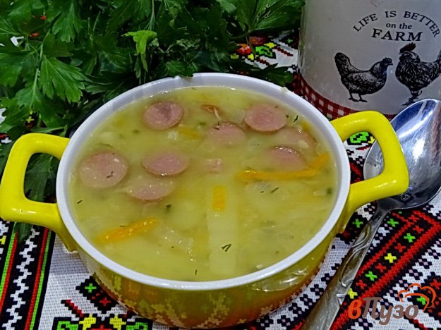 Гороховый суп с сосисками