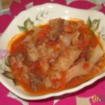 Капуста тушеная с говядиной