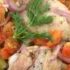 Куриные голени с помидорами и оливками