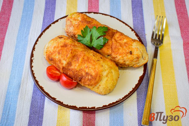 Куриные рулеты с грибами и сыром