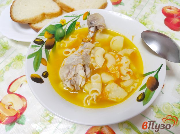 Куриный суп с макаронами