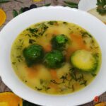 Овощной суп с брюссельской капустой