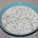 Окрошка с копченой куриной грудкой