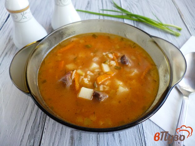 Рассольник с утиными потрохами