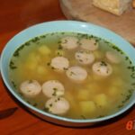 Суп картофельный с сосисками