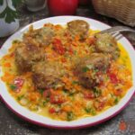 Фрикадельки с «рисом» из цветной капусты