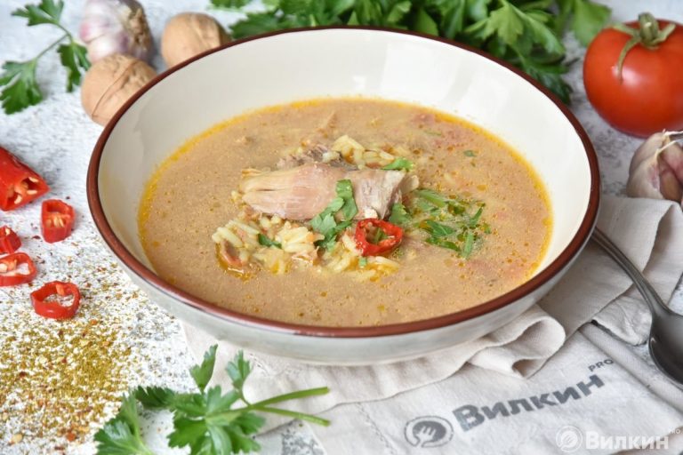 Харчо с курицей — простой рецепт супа с фото пошагово